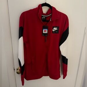 Nike Air Track Zip Jacket Black/White/Red Size Medium